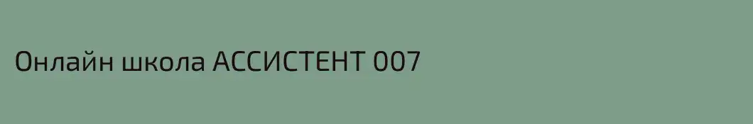 Онлайн школа АССИСТЕНТ 007